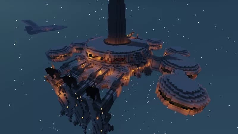 Minecraft Space Station Hub 3d model
