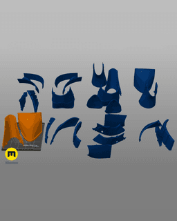 Midnight Angel's Armor - Wakanda Forever 3d model