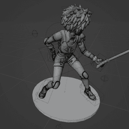 Afro Jedi v2 3d model