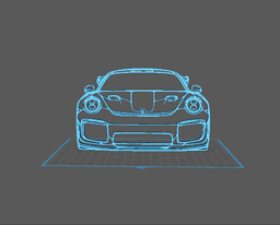 Porsche - 911 GT2 RS Wall Art 3d model