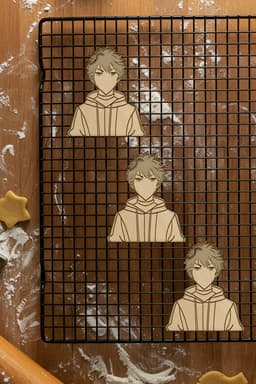 Anime Cookie Cutter, Biscuit Cutter 3d model