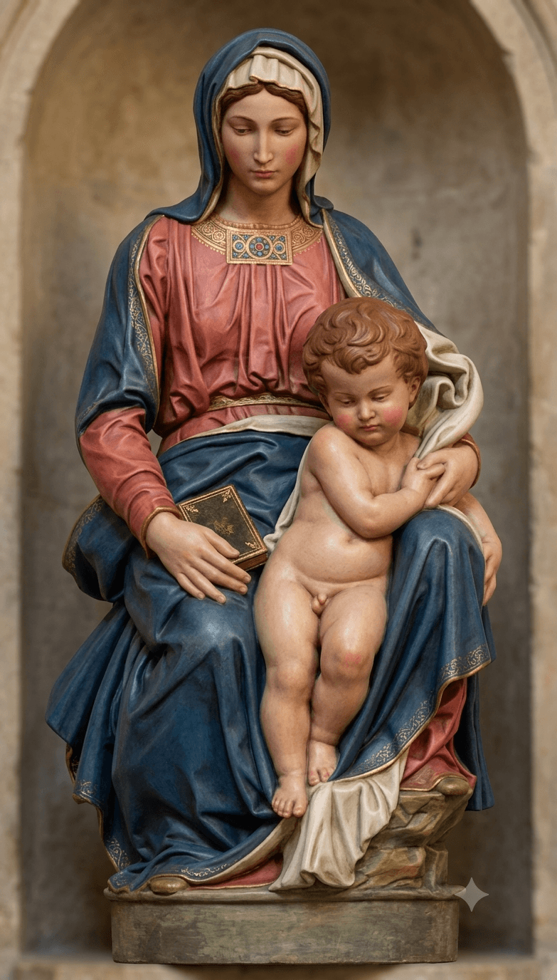 Madonna and Child 3D Scanning STL Printable 3d model