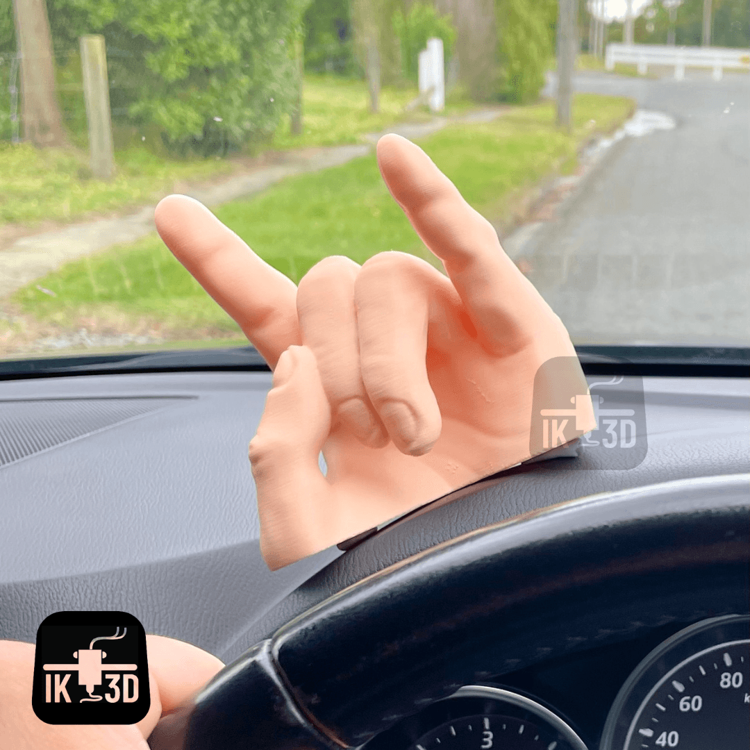 The Rock On Lazy Waver / Waving Hand Dashboard 3d model