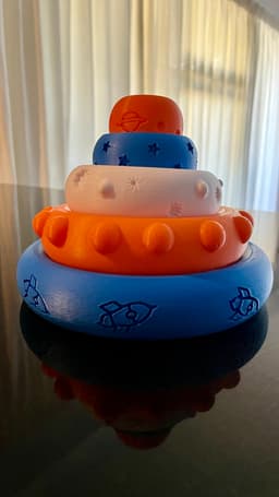 S3D Saturn's Rings Toy Puzzle for Young Minds 3d model