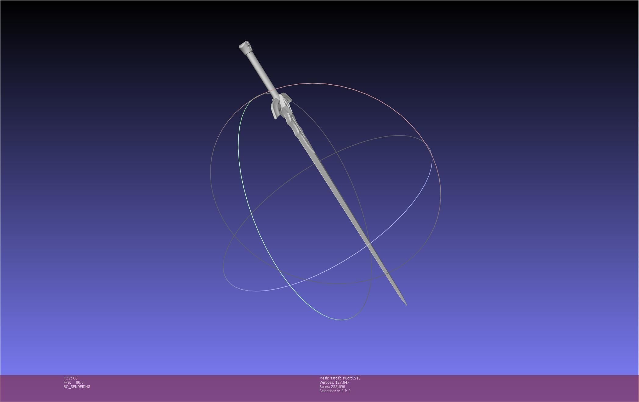 Fate Astolfo Sword Printable Assembly 3d model