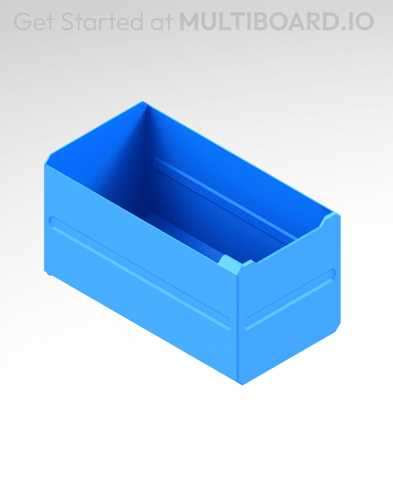 2x2x3.5 LU - MultiBin Simple Drawer 3d model