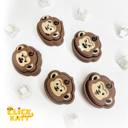 Monkey - Clicker Fidget Toy Keychain 3d model