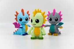 Baby Dragons Train 3d model