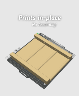 Display Stand - Small Display Shelf with 3 Tiers - Print in Place with no Supports 3d model