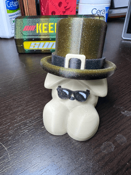 NSFW TINY WEINER SCULTURE WITH ST PADDY'S HAT, HARD HAT AND MORE! 3d model