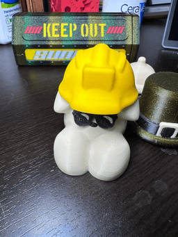 NSFW TINY WEINER SCULTURE WITH ST PADDY'S HAT, HARD HAT AND MORE! 3d model