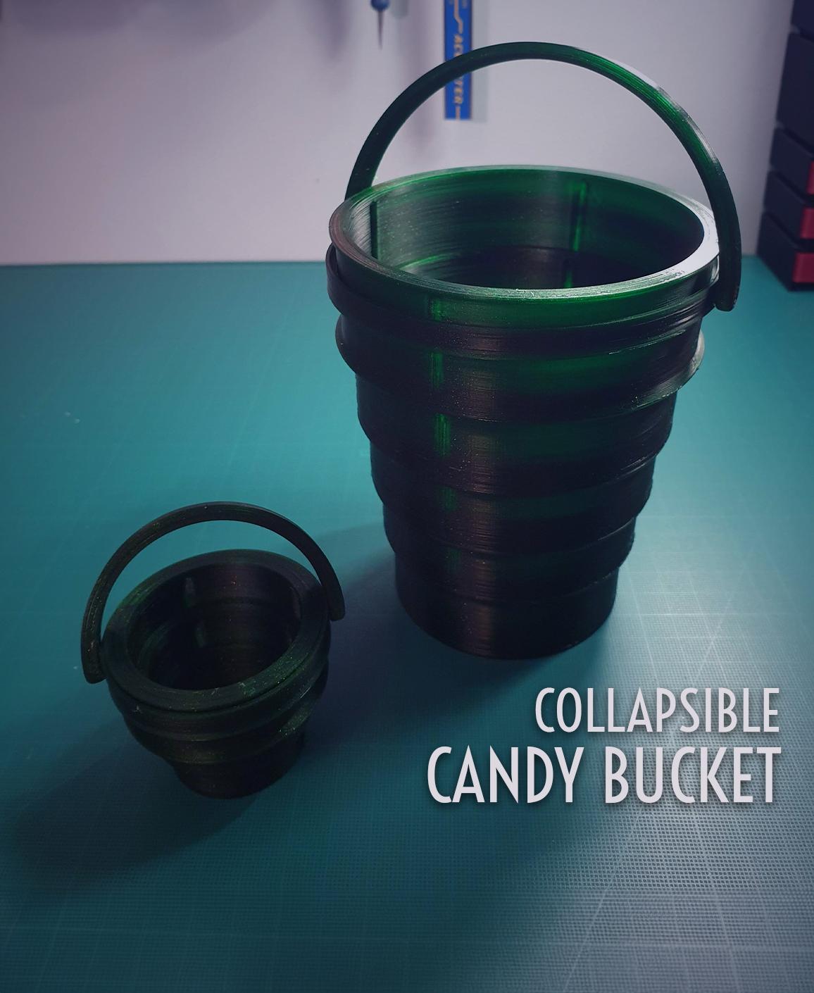 Collapsible Candy Bucket || Halloween / Experiments 3d model