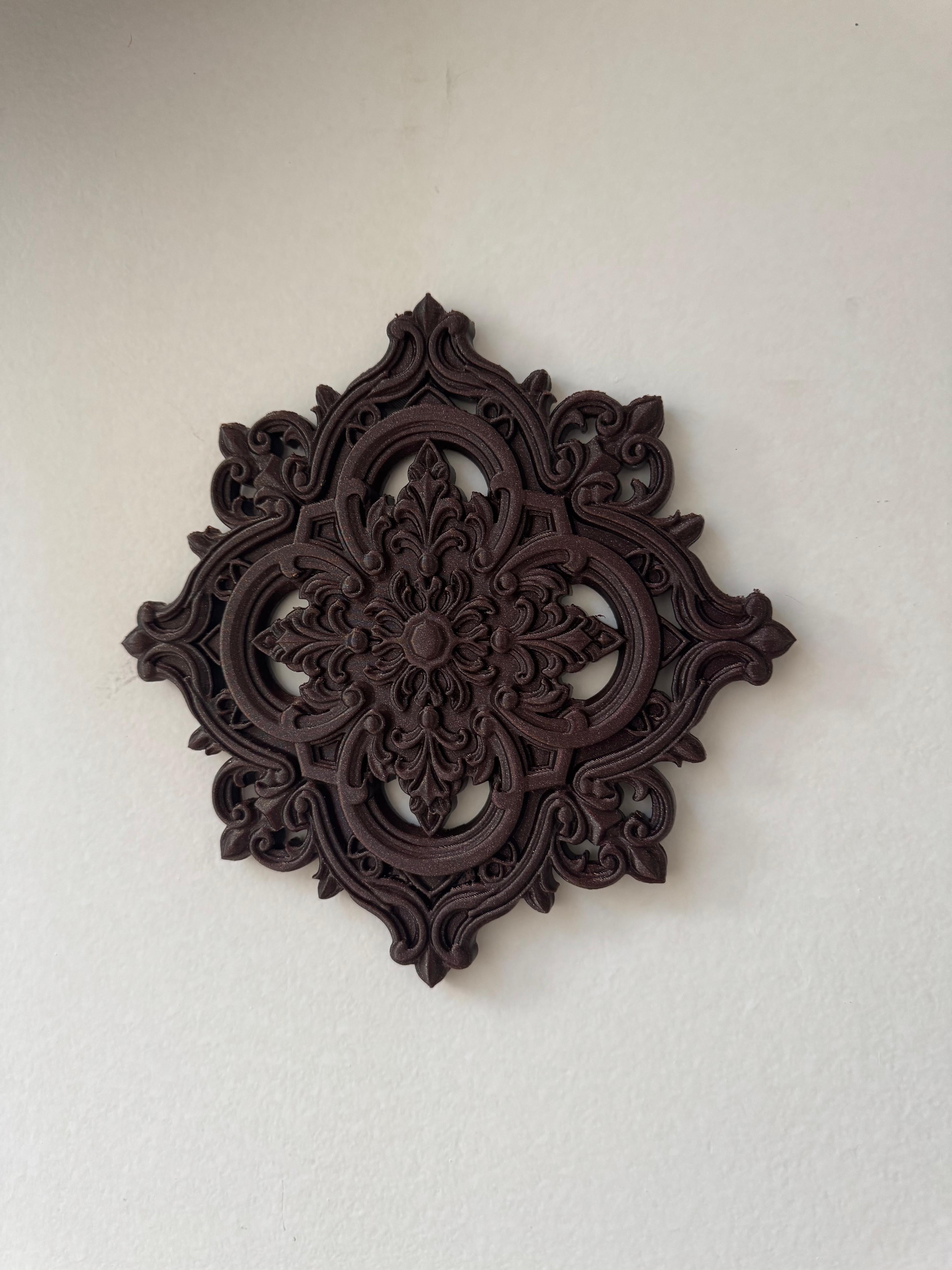 Eclipsa Medallion Victorian Gothic Wall Decor 3d model