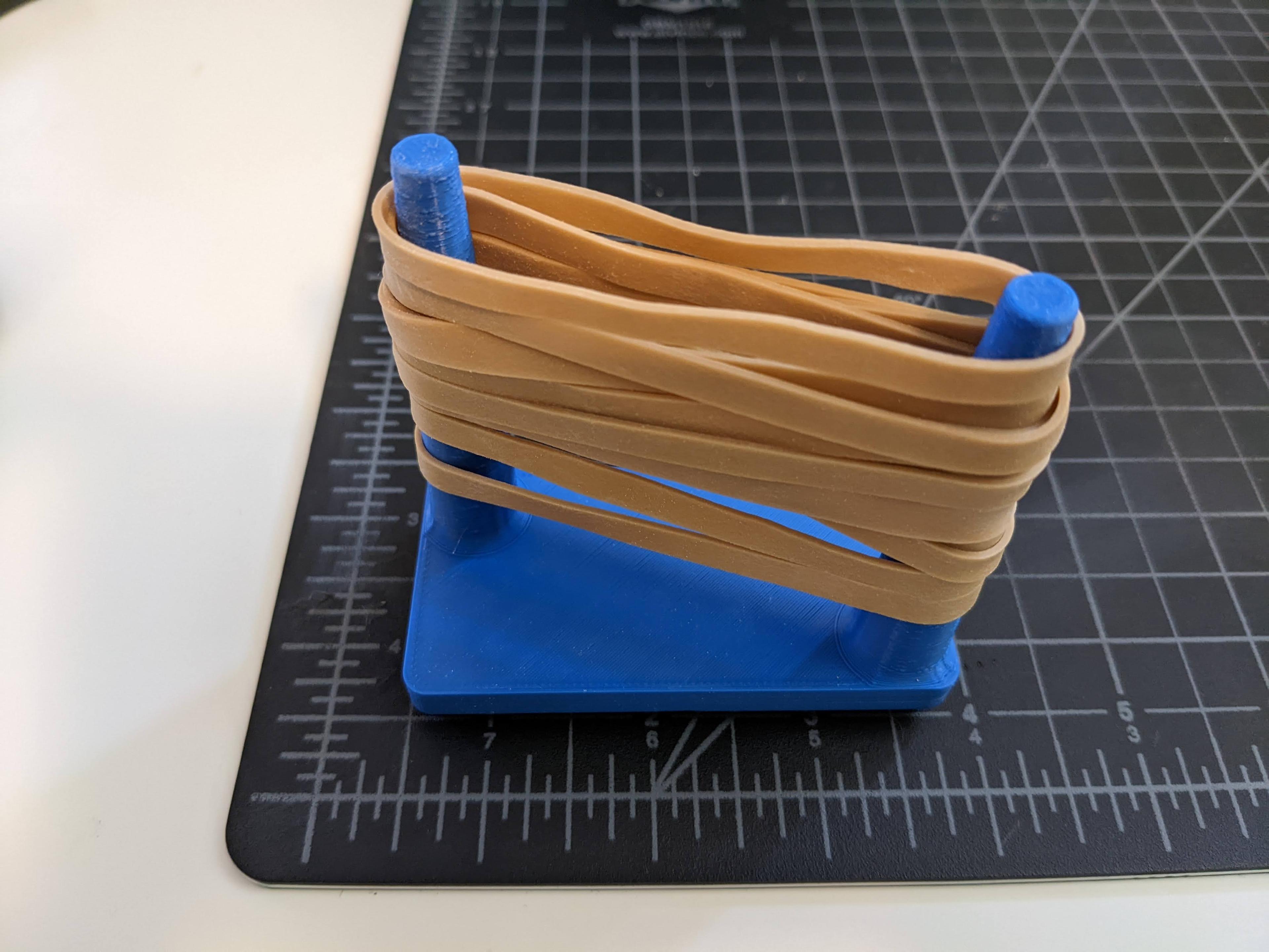 Gridfinity Rubber Band Holder 3d model