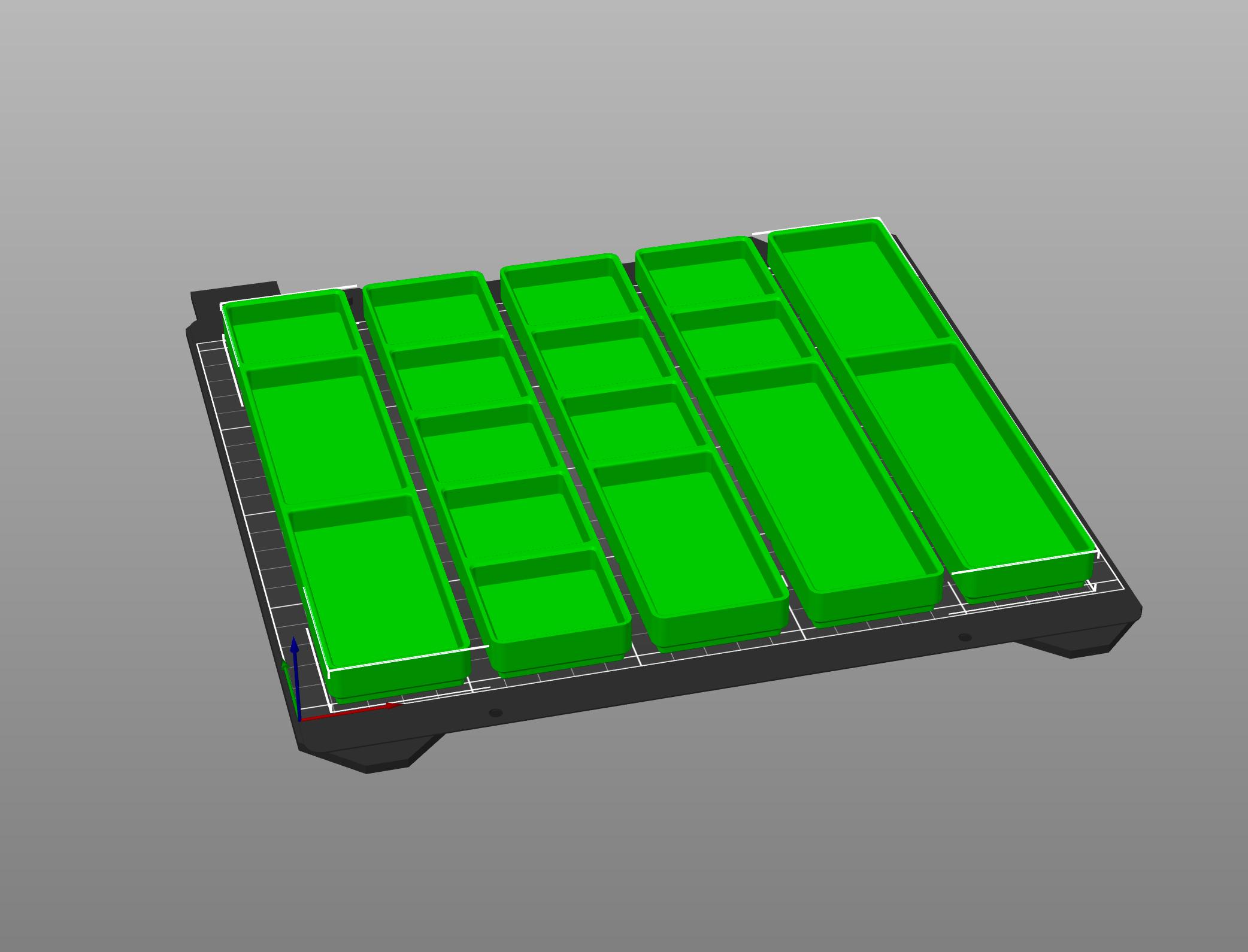 Gridfinity Modified 1x5x15 3d model