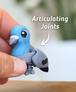 Pecky Pigeon- Articulated Fidget Pigeon 3d model