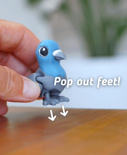 Pecky Pigeon- Articulated Fidget Pigeon 3d model