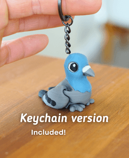 Pecky Pigeon- Articulated Fidget Pigeon 3d model