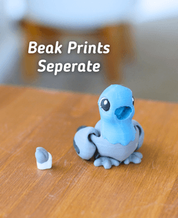 Pecky Pigeon- Articulated Fidget Pigeon 3d model