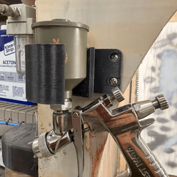 HVLP small touch up gun mount 2" 50mm or smaller paint hopper 3d model