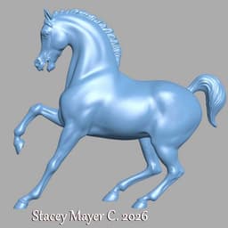Chinese Fire Horse 3d model