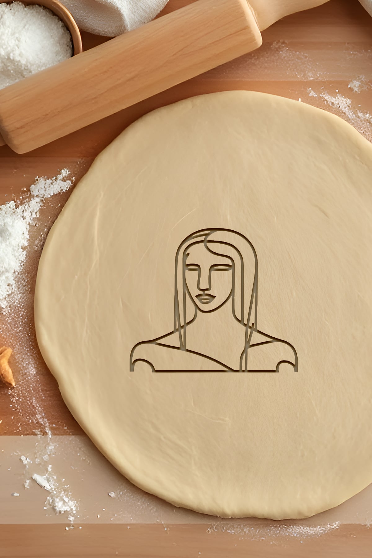 Mona Lisa Cookie Cutter, Biscuit Cutter 3d model