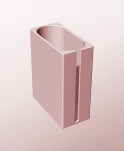 CX68-190-SS Stacking slotted component box bin for makers 3d model