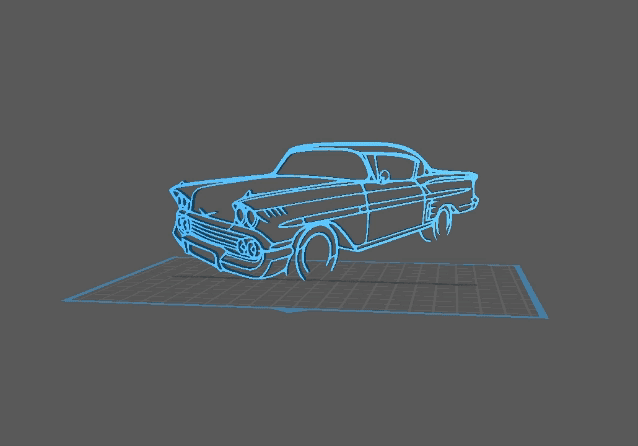 Chevrolet - Impala 1958 Wall Art 3d model