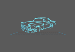 Chevrolet - Impala 1958 Wall Art 3d model
