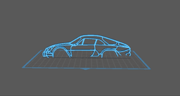 Alpine - A110 Classic Wall Art 3d model