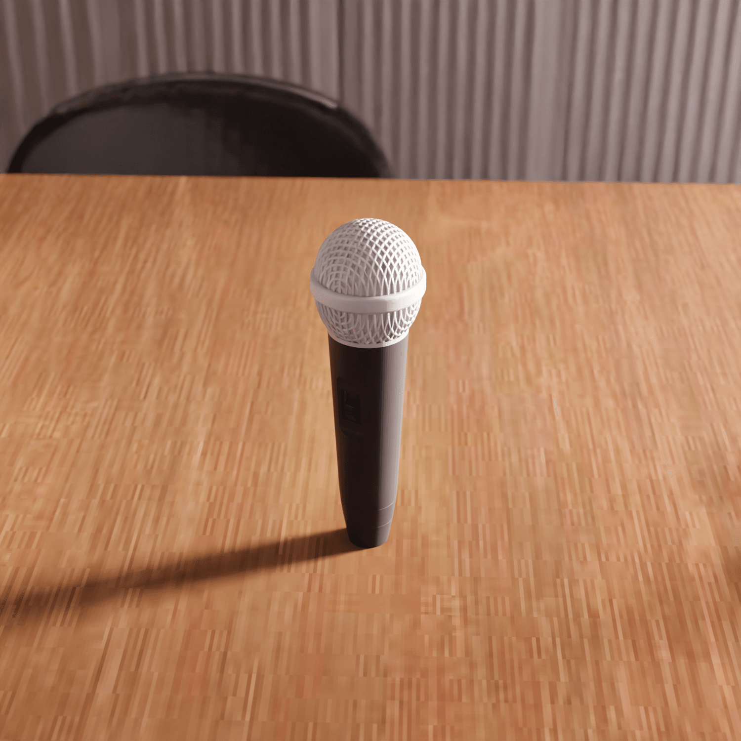 Realistic Replica Vocal Microphone Decorative Prop 3d model
