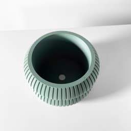 The Milo Planter Pot with Drainage Tray & Stand: Modern and Unique Home Decor for Plants 3d model