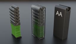 Magazine Battery Holder (AA) 3d model