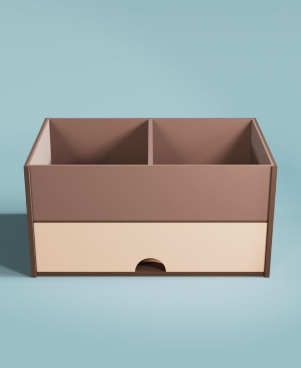 Desk Organizer Bed Time 3d model