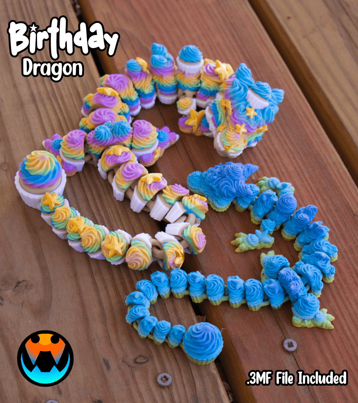 Birthday Dragon 3d model