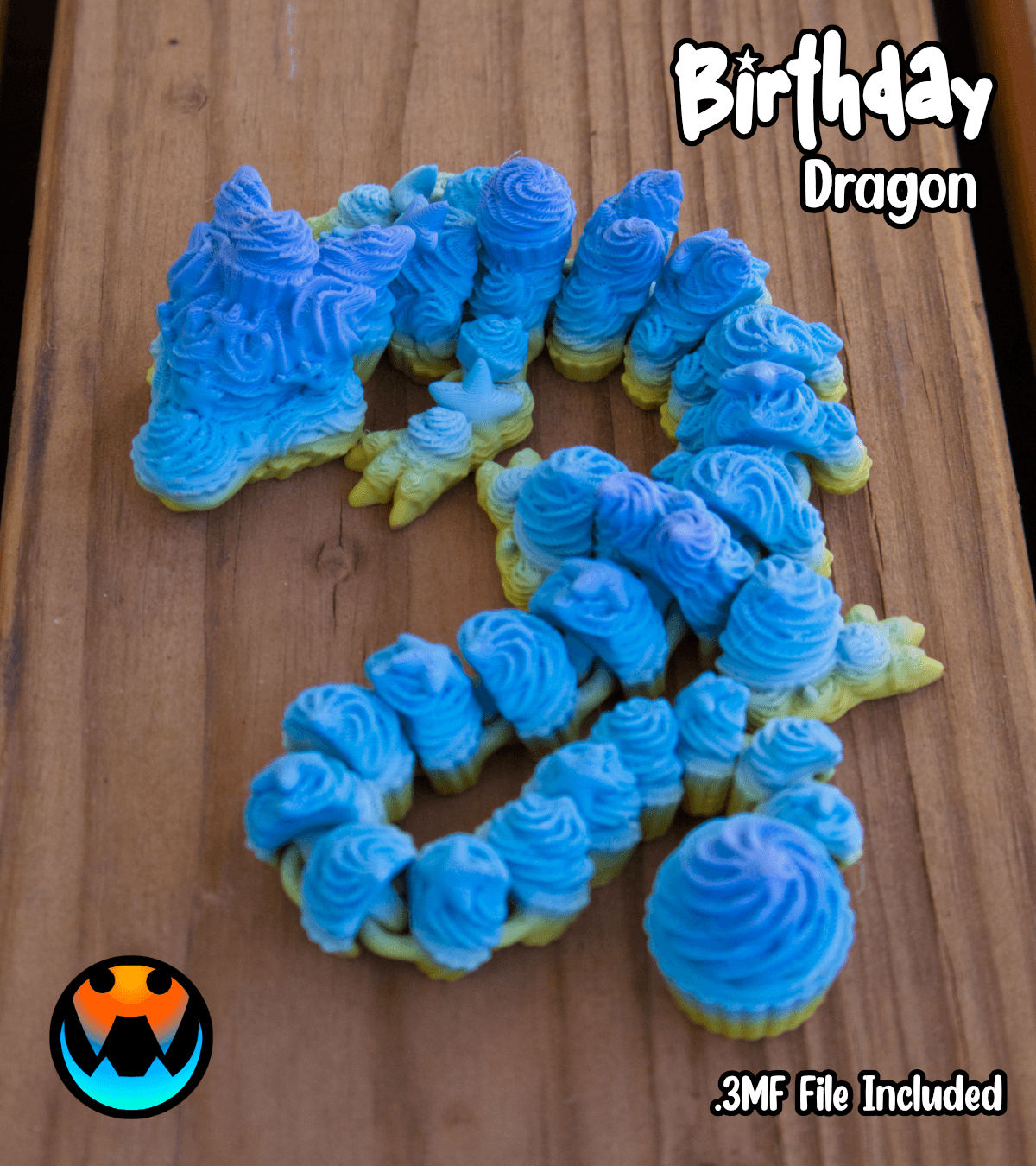 Birthday Dragon 3d model
