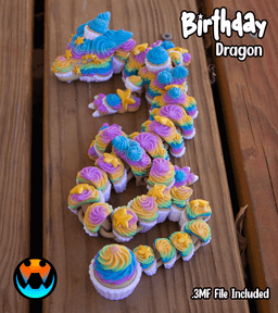 Birthday Dragon 3d model