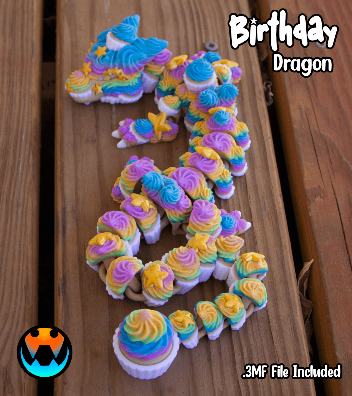 Birthday Dragon 3d model