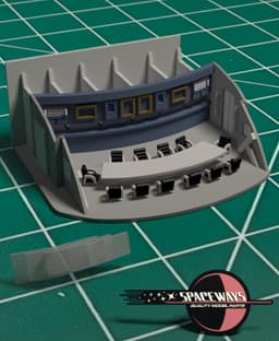 1/350 TUC Refit Officer's Mess/Dining Room 3d model