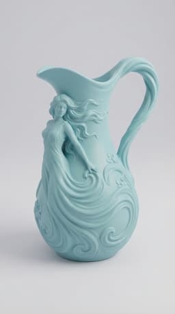Goddess of the Waves Sculptural Water Pitcher & Vase 3d model