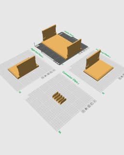 Modular Monitor Shelf 3d model