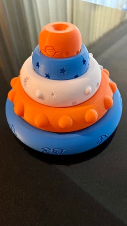 S3D Saturn's Rings Toy Puzzle for Young Minds 3d model