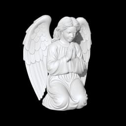 Praying Angel Statue 3d model