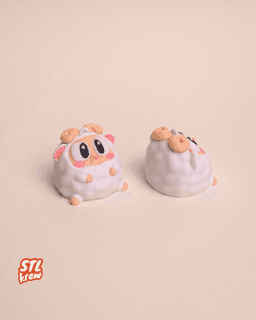 Cute sheep keychain - no support 3d model