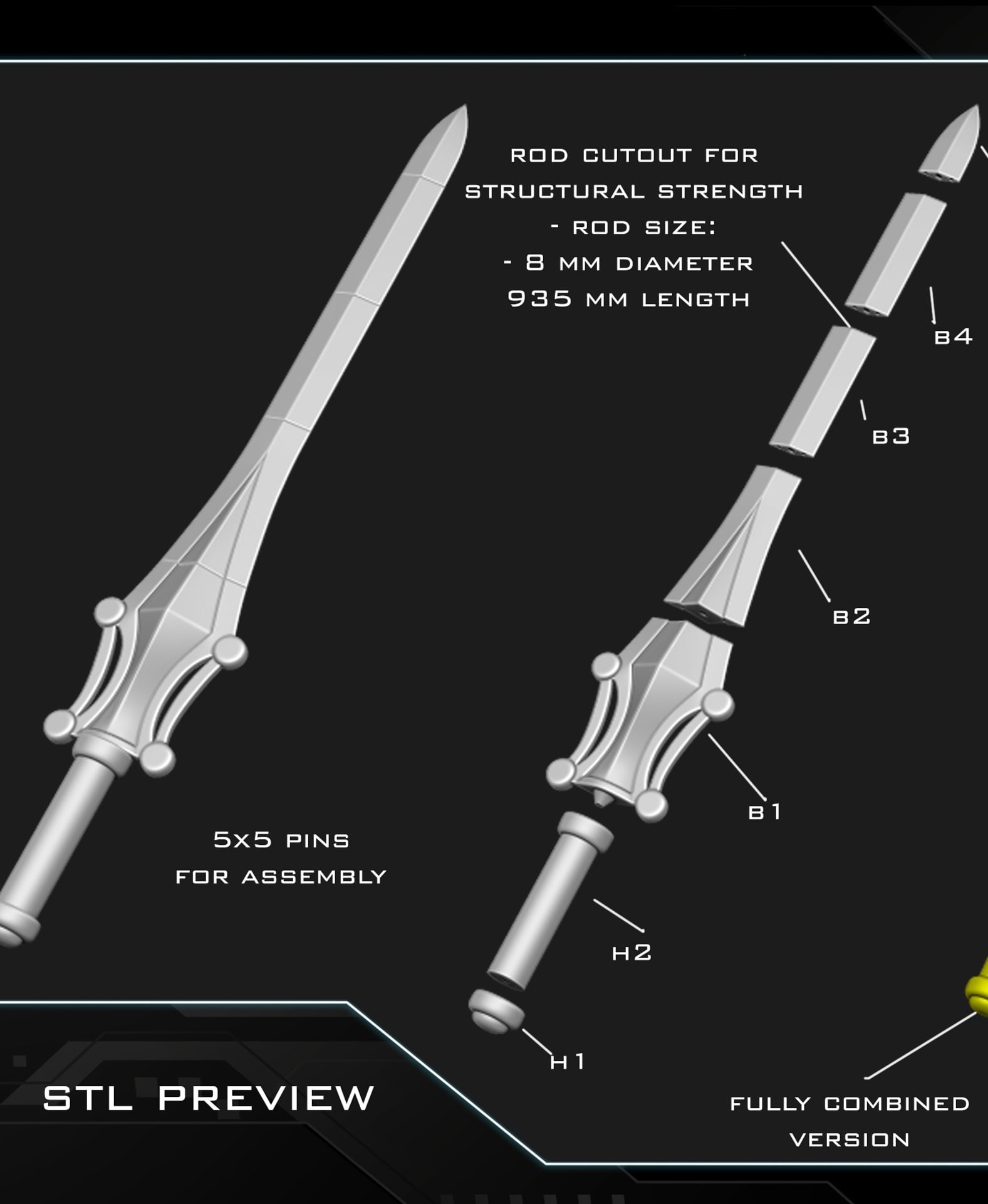 He-man Power Sword 3d model