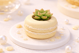Mini Macaron Planter STL | Cute Kawaii Succulent Pot | Easy 3D Print | Tiny Desk Decor | Resizable P 3d model