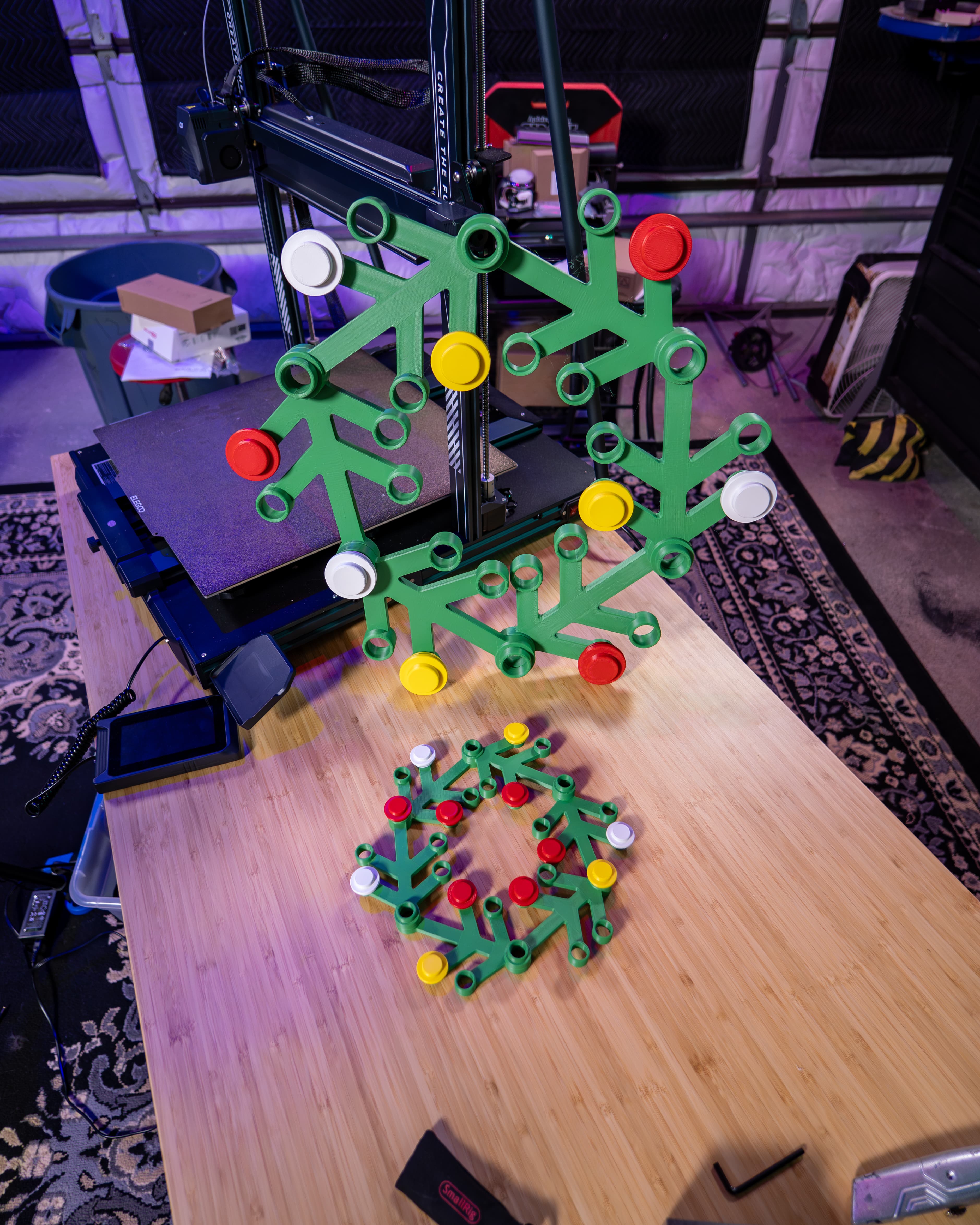 BIG LEt'GO Holiday Wreath! - 200% NO SUPPORTS! 3d model