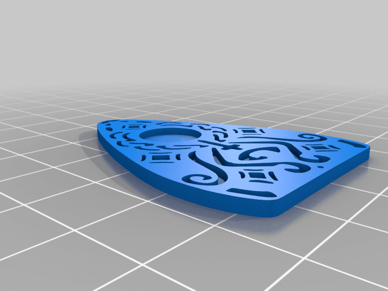 Planchette Truss Rod Cover 3d model