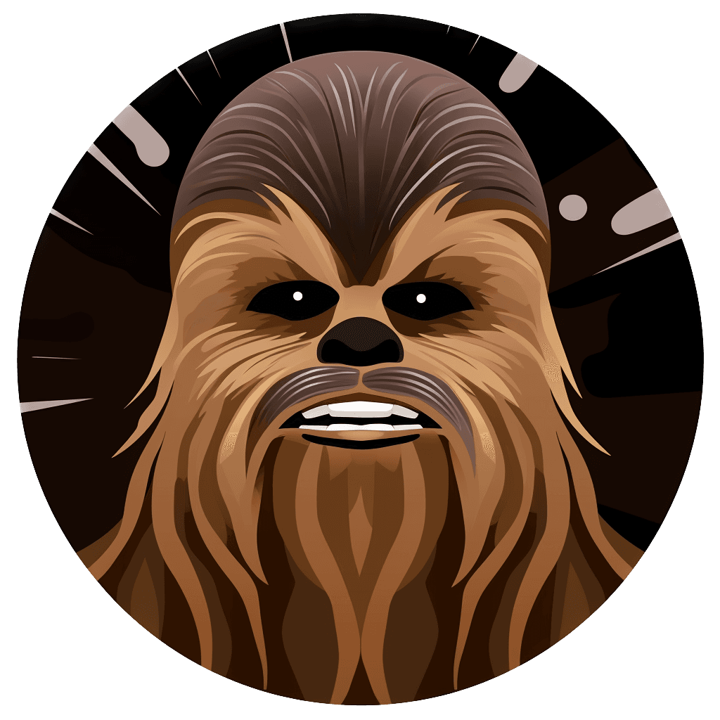 Star Wars (Inspired) "Let the Wookiee Win" HueForge Chewbacca 3d model
