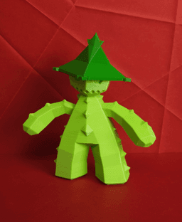 Cacturne Low Poly Pokemon 3d model